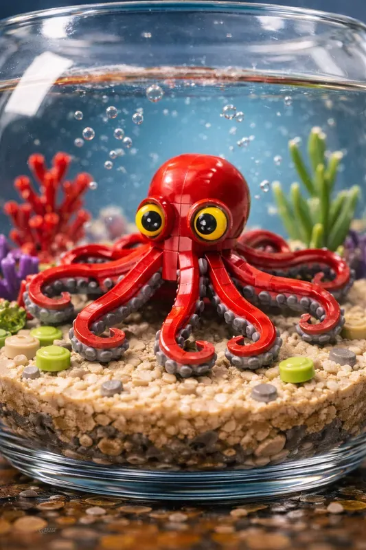 Macro Lego Underwater Displays