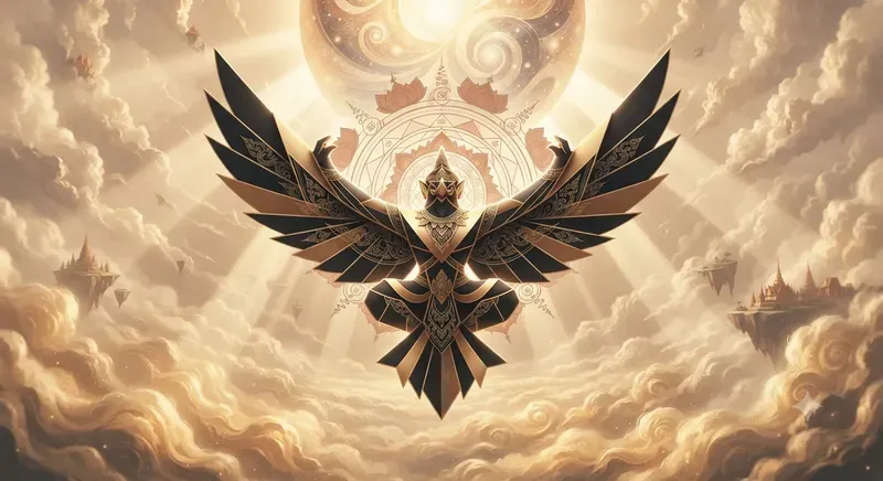 Neothai Garuda Higher Self Surreal Art
