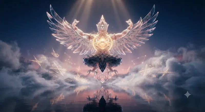 Neothai Garuda Higher Self Surreal Art