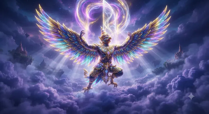 Neothai Garuda Higher Self Surreal Art