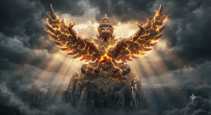 Neothai Garuda Higher Self Surreal Art