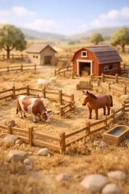 Plastic Bucolic Scenes