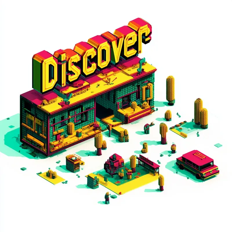 Isometric Text Geometric Shapes