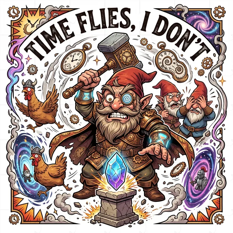 Funny Fantasy Gnome Tshirt Art