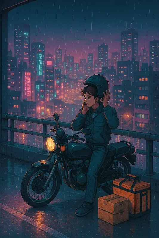 90s City Pop Pixel Art