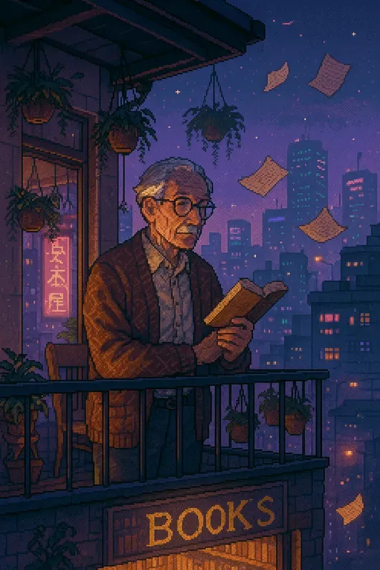 90s City Pop Pixel Art
