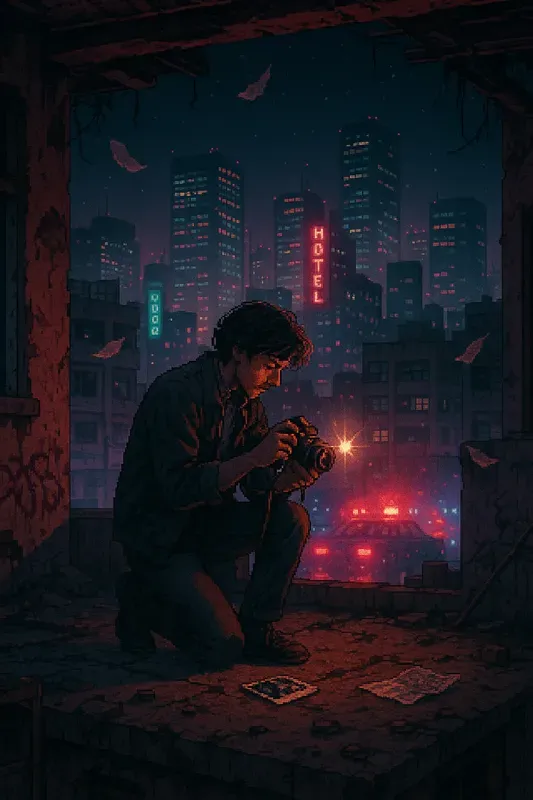 90s City Pop Pixel Art