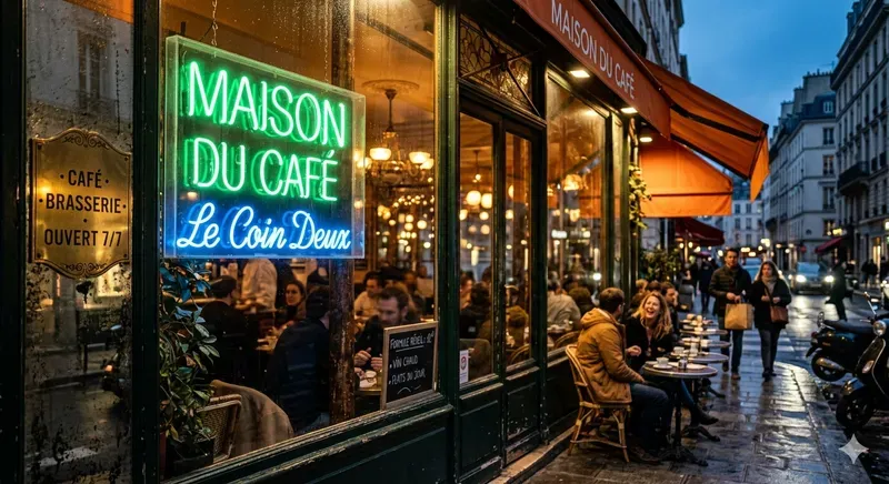 Neon Sign Coffee Shops