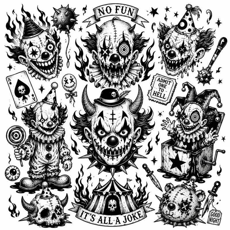 Neo Horror Tattoo Flash Packs