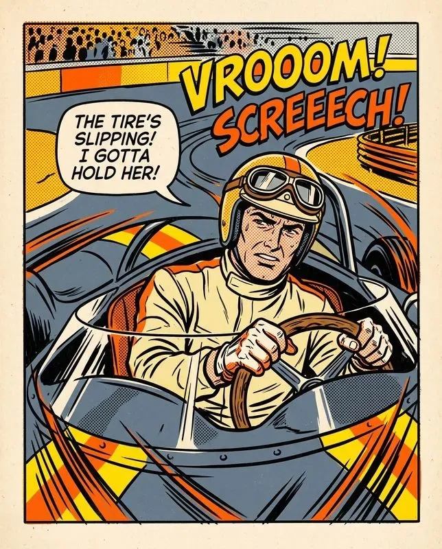 Vintage Pop Art Comic Illustrations