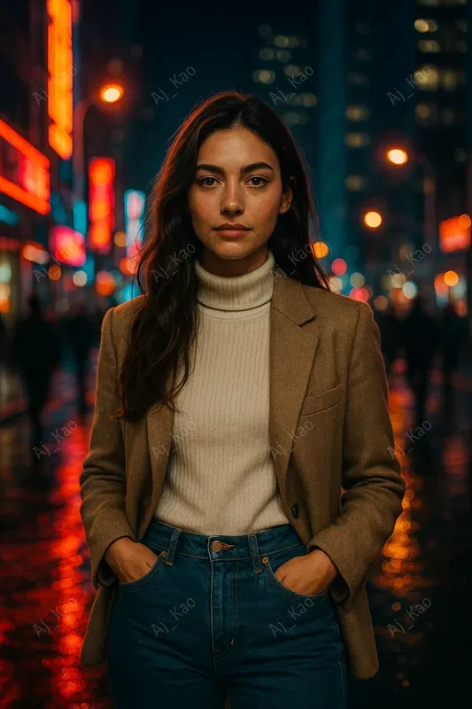 Realistic Urban Portraits At Night