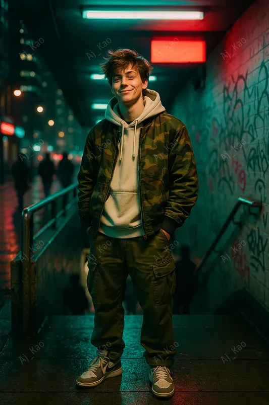Realistic Urban Portraits At Night
