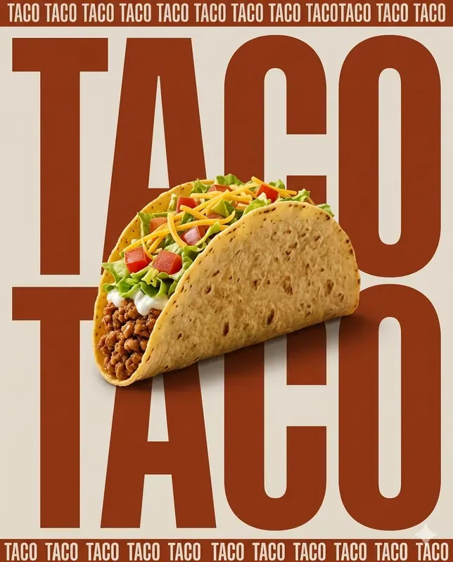 Bold Typography Food Poster Generator