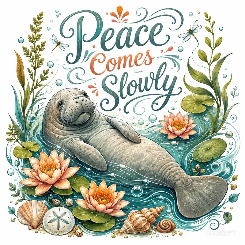 Ocean Wisdom Turtle Quotes Art