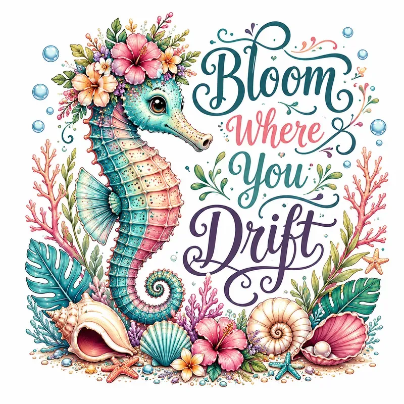 Ocean Wisdom Turtle Quotes Art