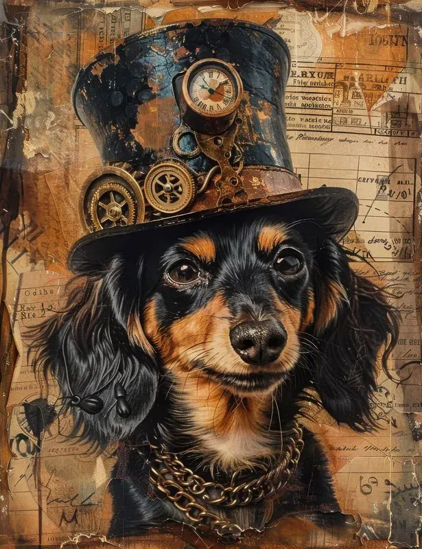 Victorian Steampunk Dog Junk Journals