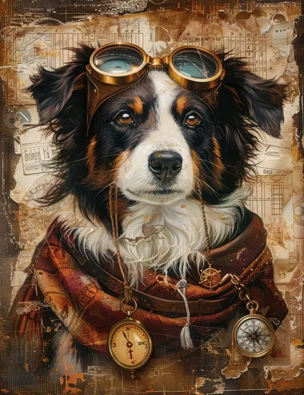 Victorian Steampunk Dog Junk Journals