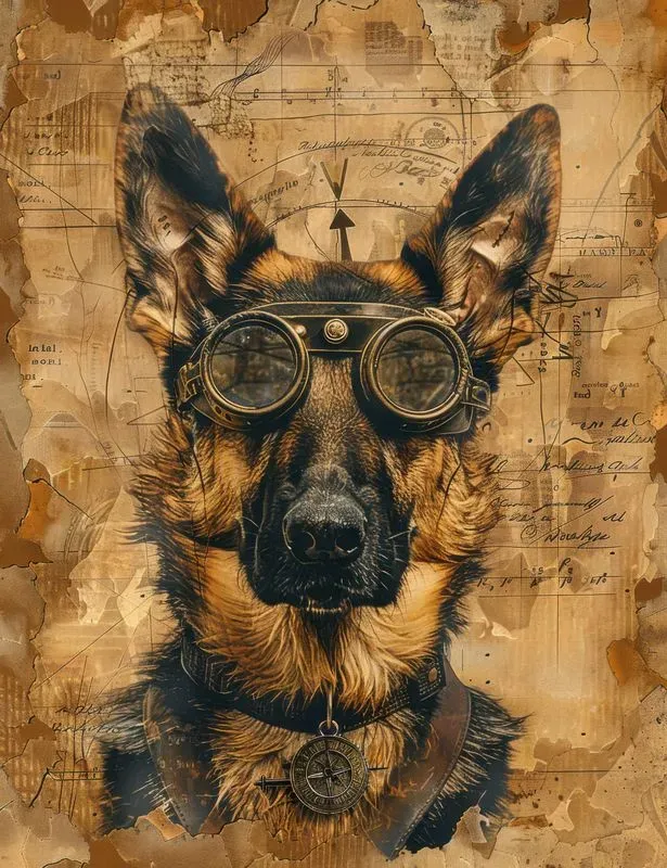 Victorian Steampunk Dog Junk Journals