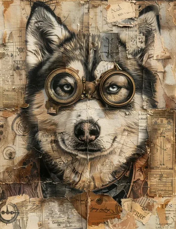 Victorian Steampunk Dog Junk Journals