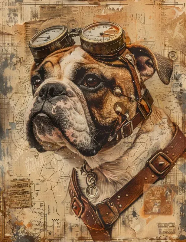 Victorian Steampunk Dog Junk Journals