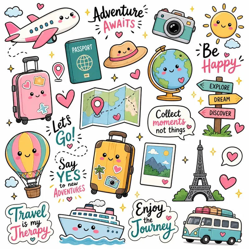 Kawaii Sticker Sheet Generator