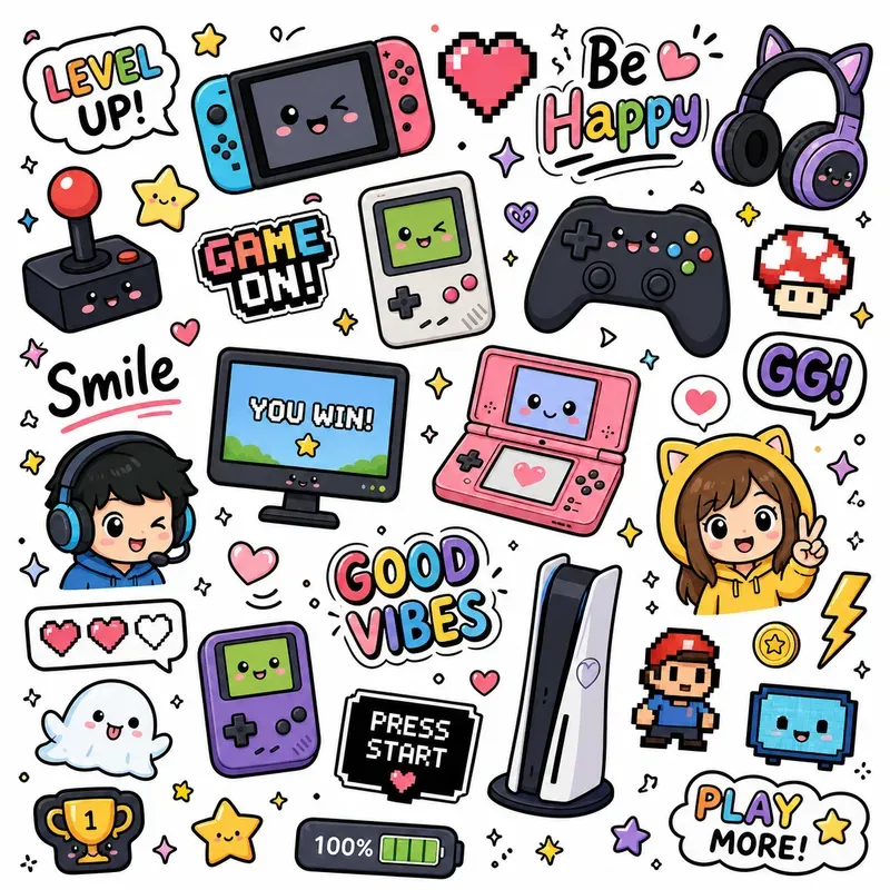 Kawaii Sticker Sheet Generator