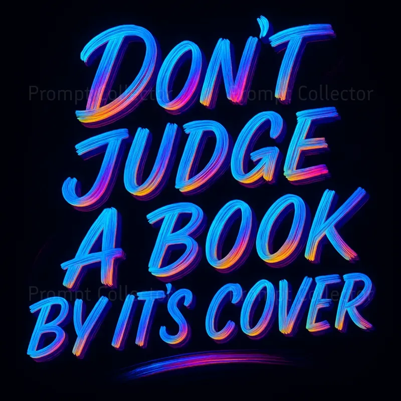 Vibrant Holographic Lettering