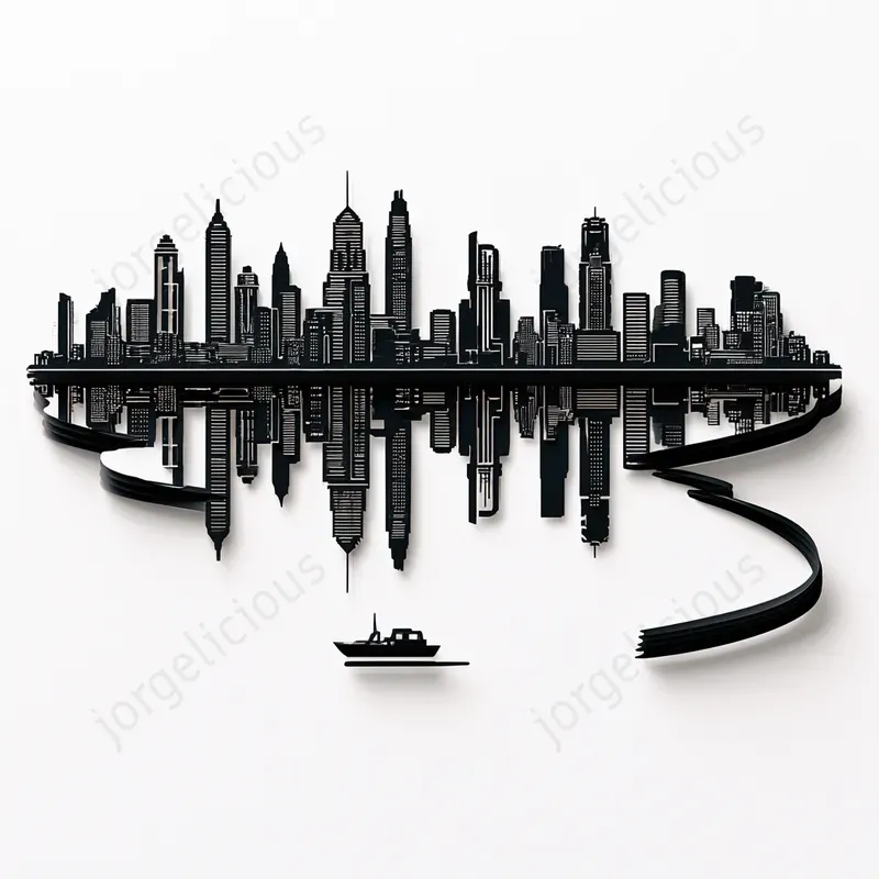 Papercut Silhouette Illustrations