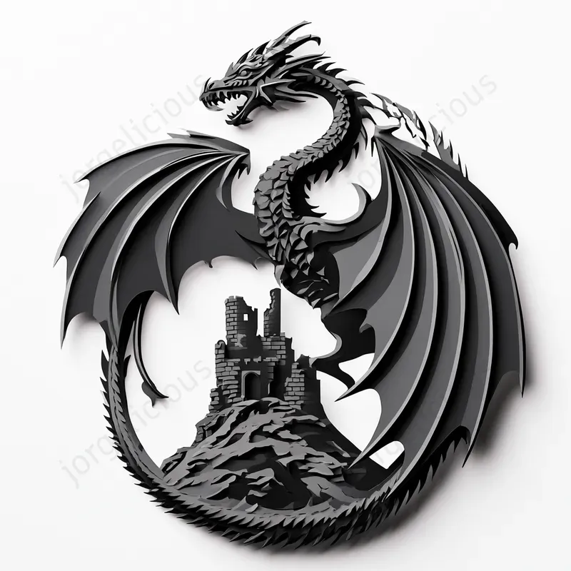 Papercut Silhouette Illustrations