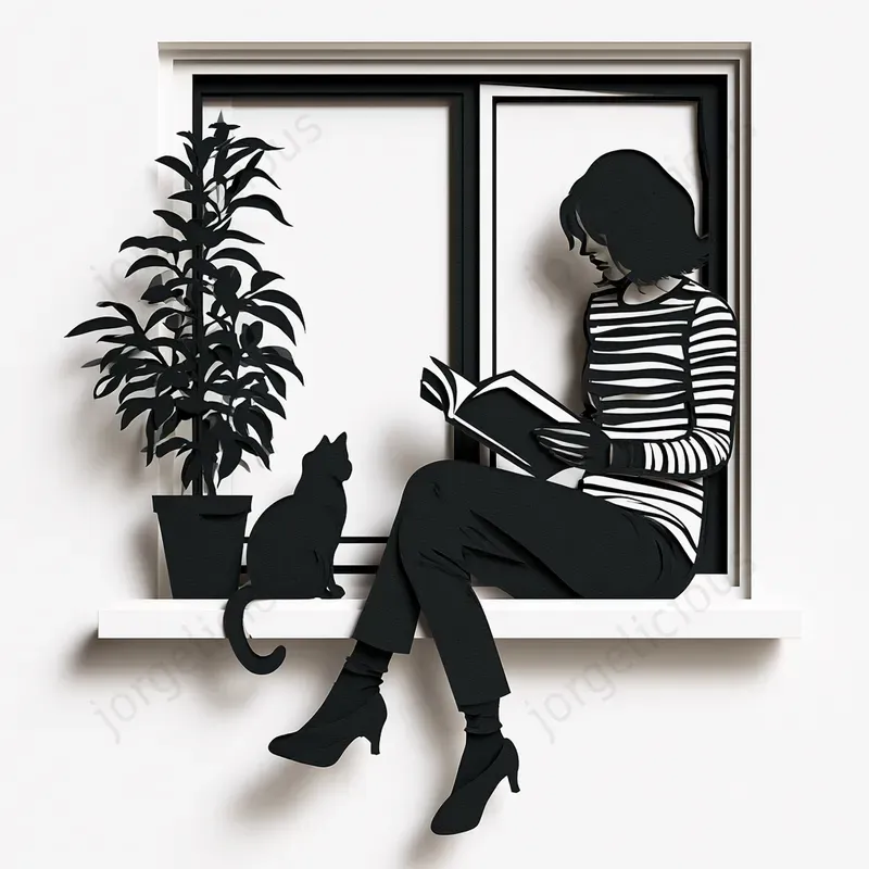 Papercut Silhouette Illustrations