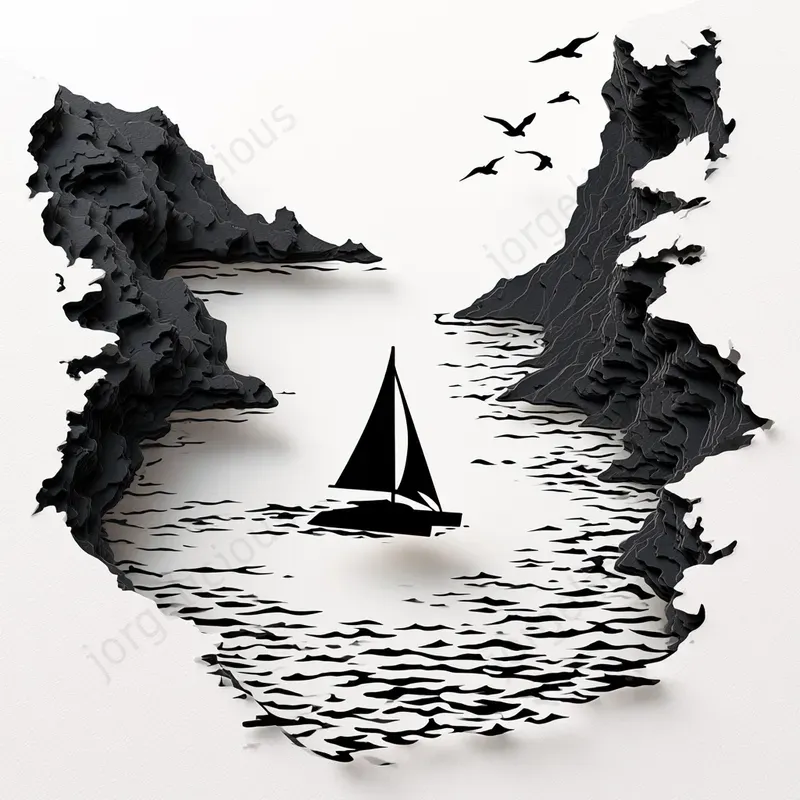 Papercut Silhouette Illustrations