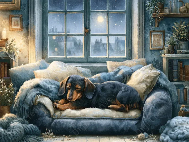 Cozy Bedtime Storybook Illustrations