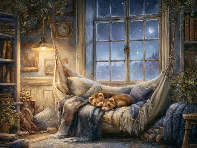 Cozy Bedtime Storybook Illustrations