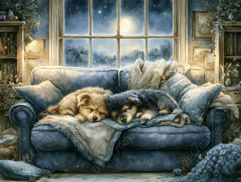 Cozy Bedtime Storybook Illustrations