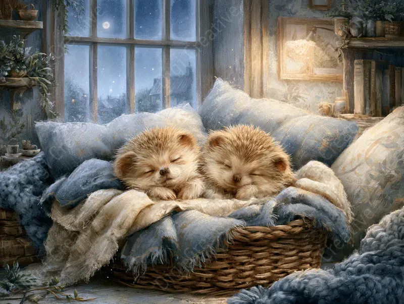 Cozy Bedtime Storybook Illustrations