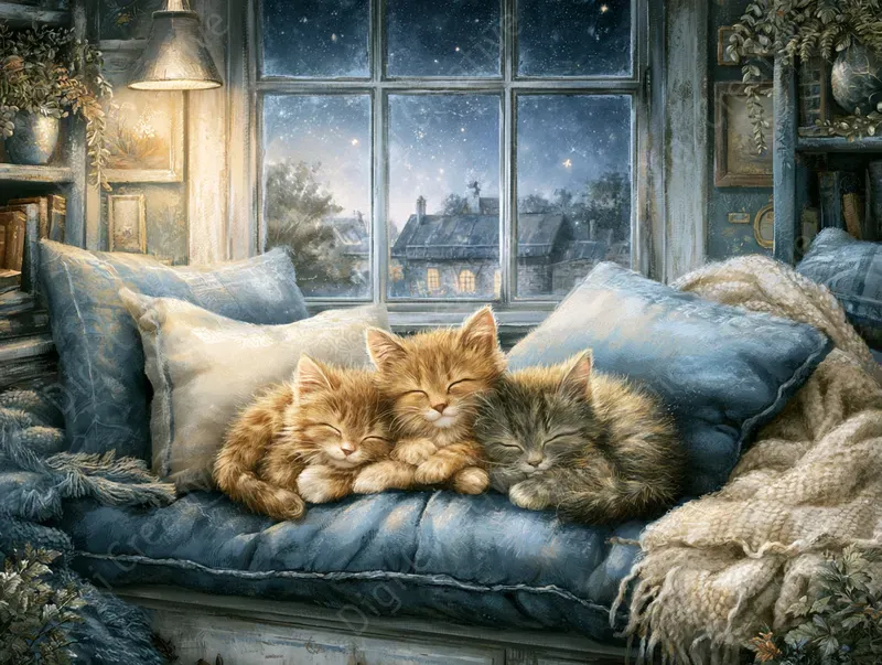 Cozy Bedtime Storybook Illustrations