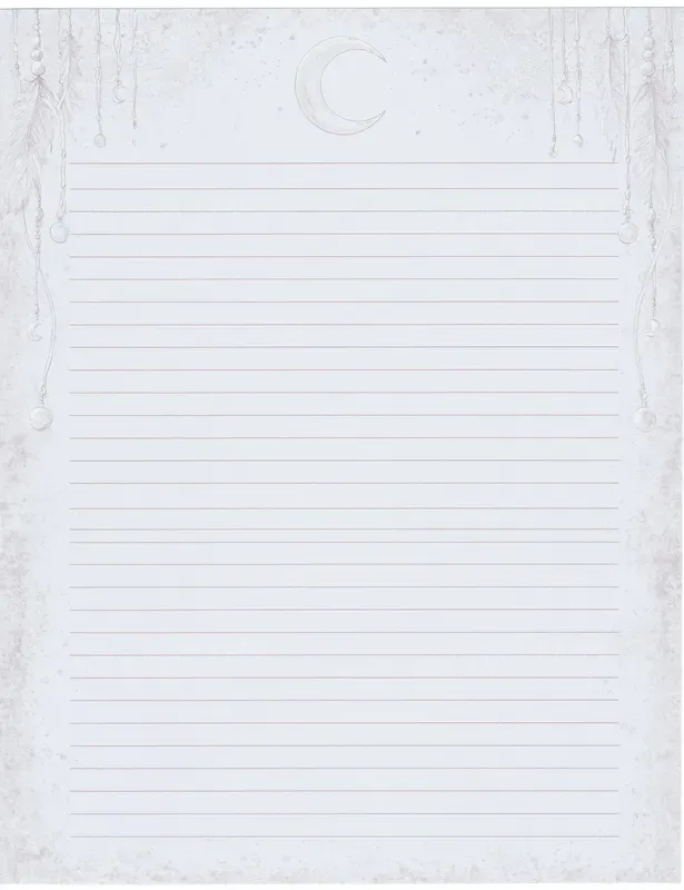 Dream Catcher Themed Lined Pages