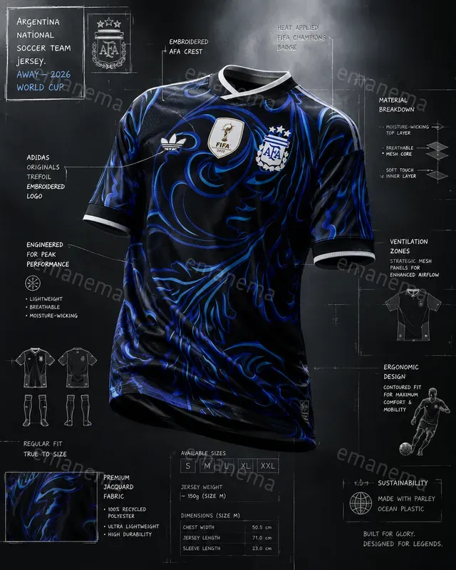 Soccer Teams Away Jerseys World Cup