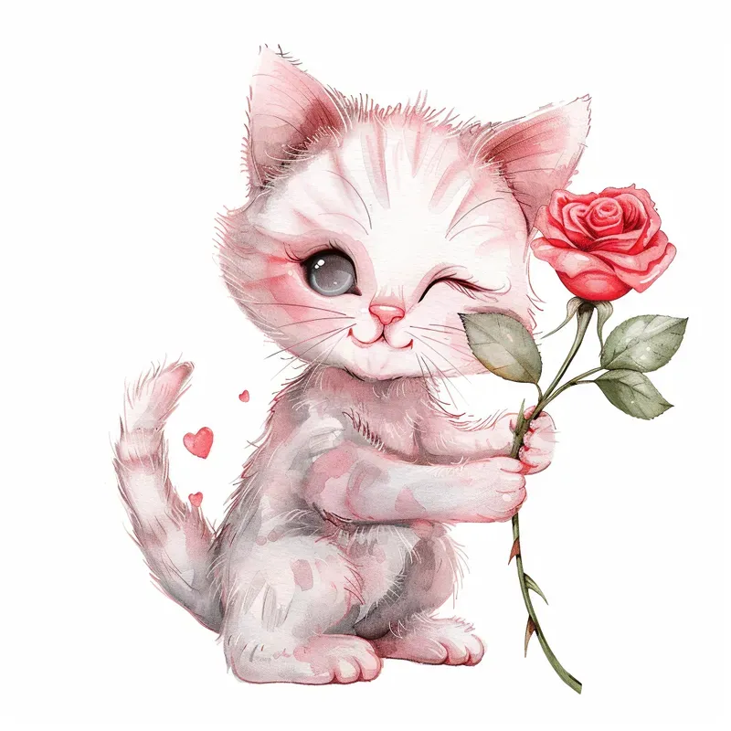 Nursery Animals Valentine Clipart