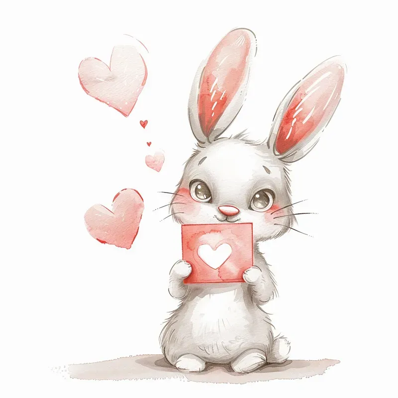 Nursery Animals Valentine Clipart