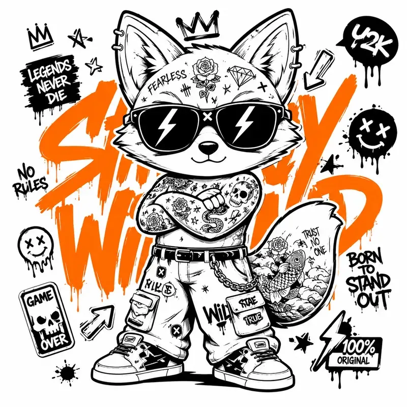 Tattoo Toy Animal Streetwear Bundles
