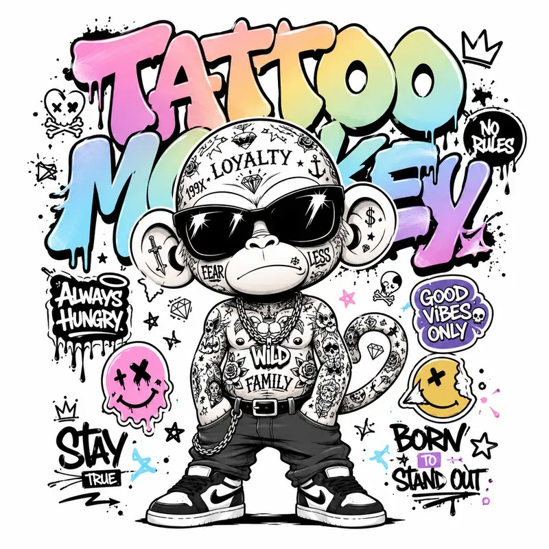 Tattoo Toy Animal Streetwear Bundles