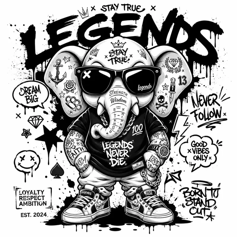 Tattoo Toy Animal Streetwear Bundles