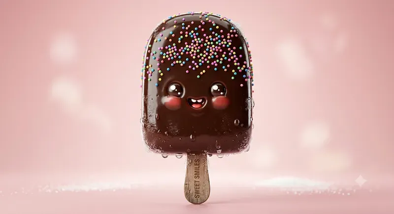 3D Kawaii Ice Cream Bar Mascots