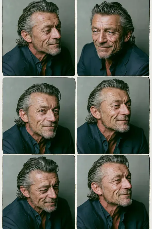 Studio Contact Sheet Portraits