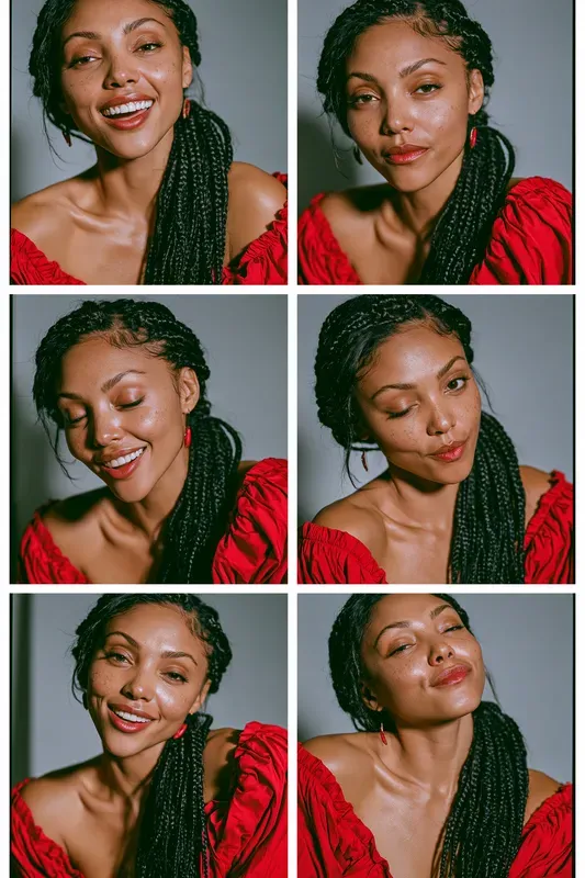Studio Contact Sheet Portraits