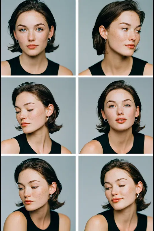 Studio Contact Sheet Portraits