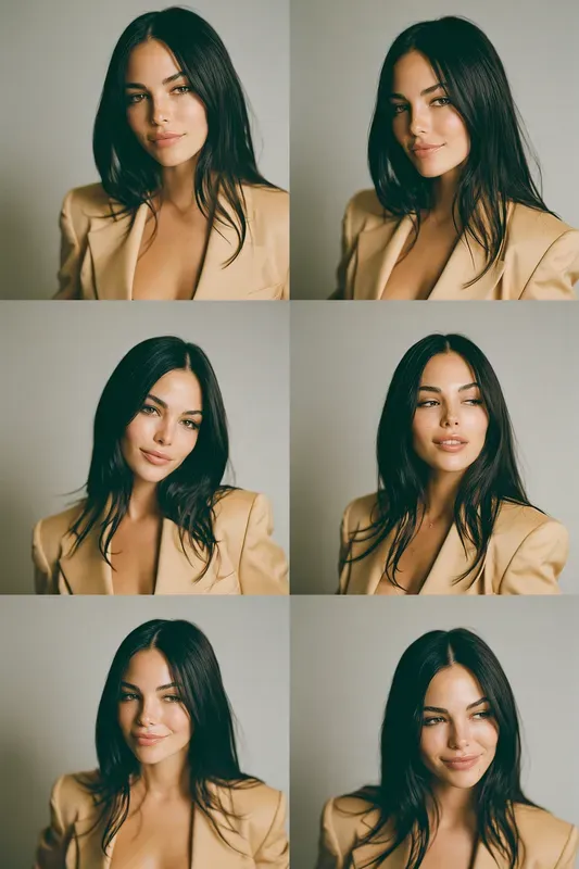 Studio Contact Sheet Portraits