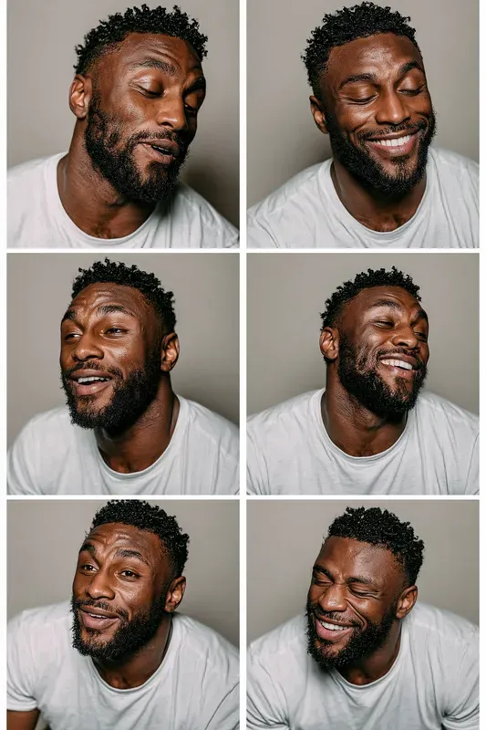Studio Contact Sheet Portraits