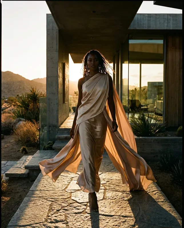 Satin Shadows Highfashion Editorials